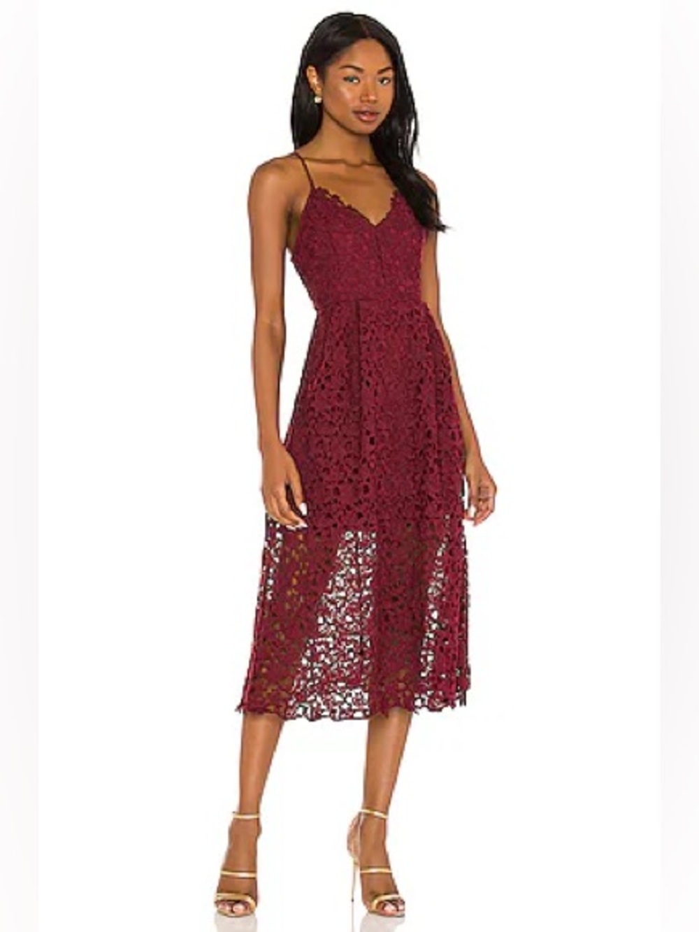 Astr the Label Lace A-Line Dress